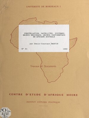 cover image of Constellation, satellites, systèmes